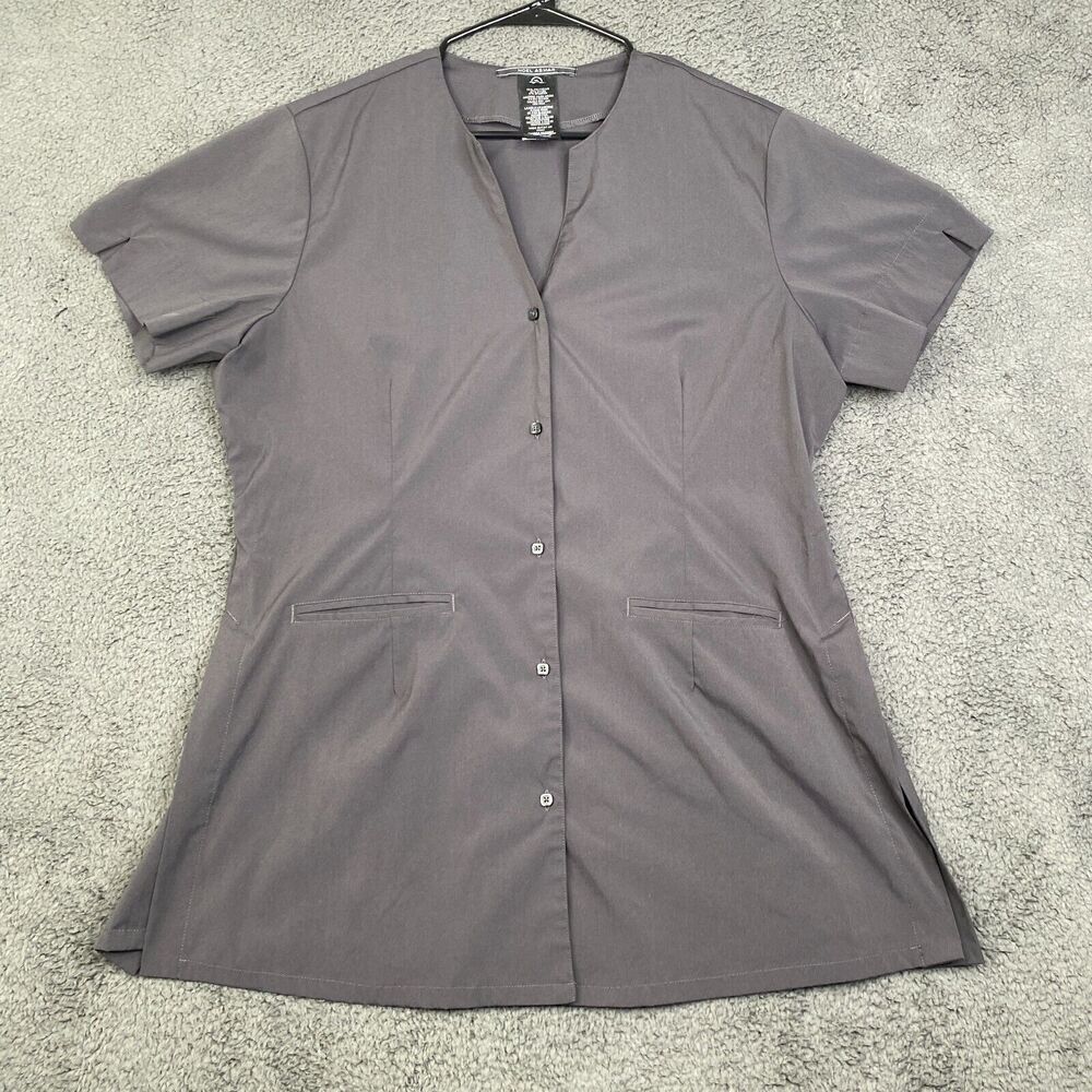 Noel Asmar Equestrian Show Size XL Gray Riding Short Sleeve Stretch Performance